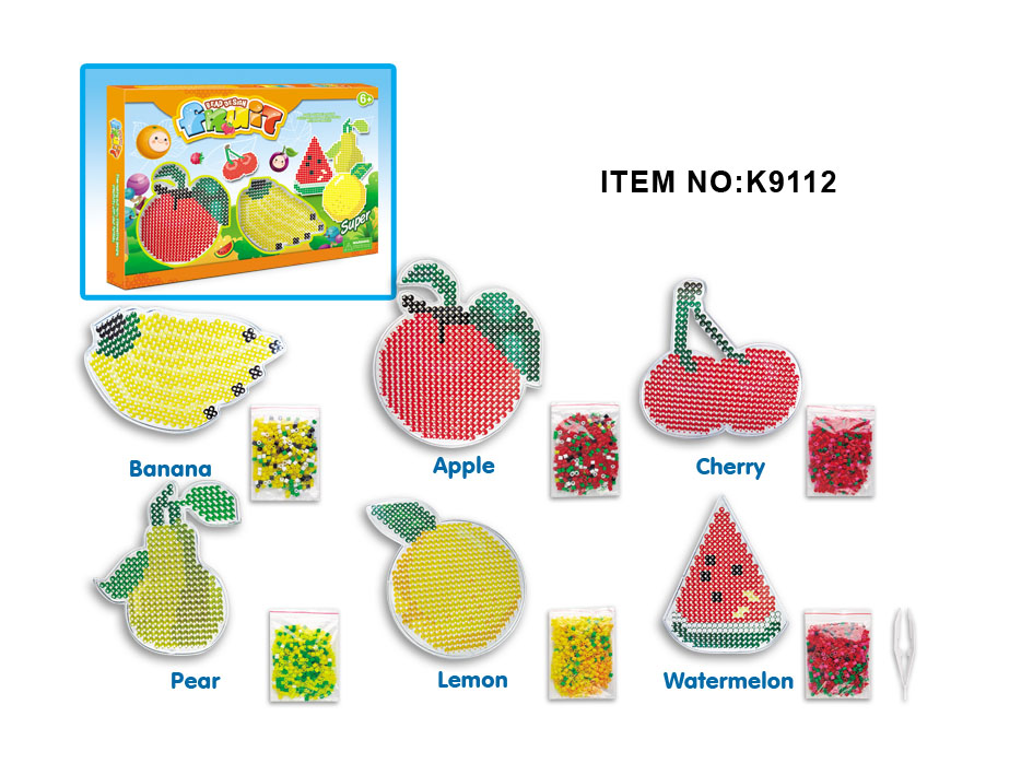 K9112 智力豆水果拼珠-4只庄（樱桃、柠檬、西瓜、香蕉、苹果、梨子）